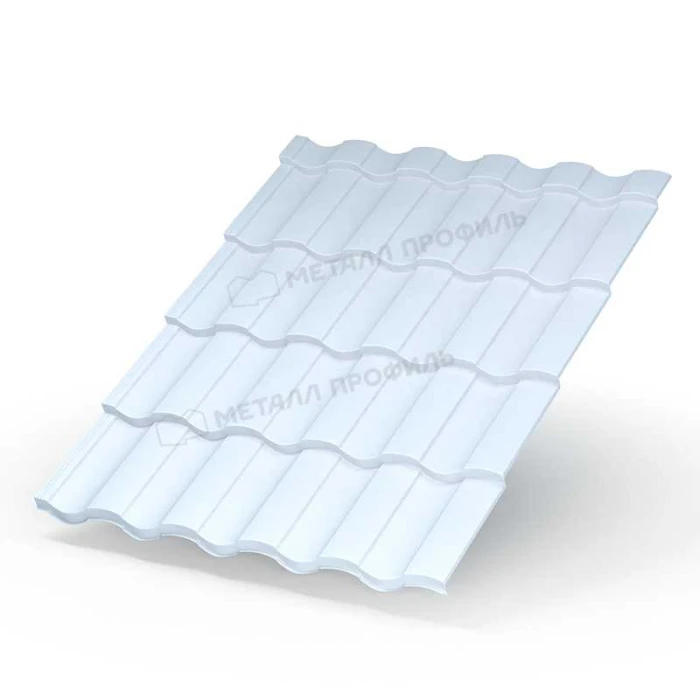 Металлочерепица Металл-Профиль Монтекристо-X 0,5 NormanMP RAL 9003 Белый